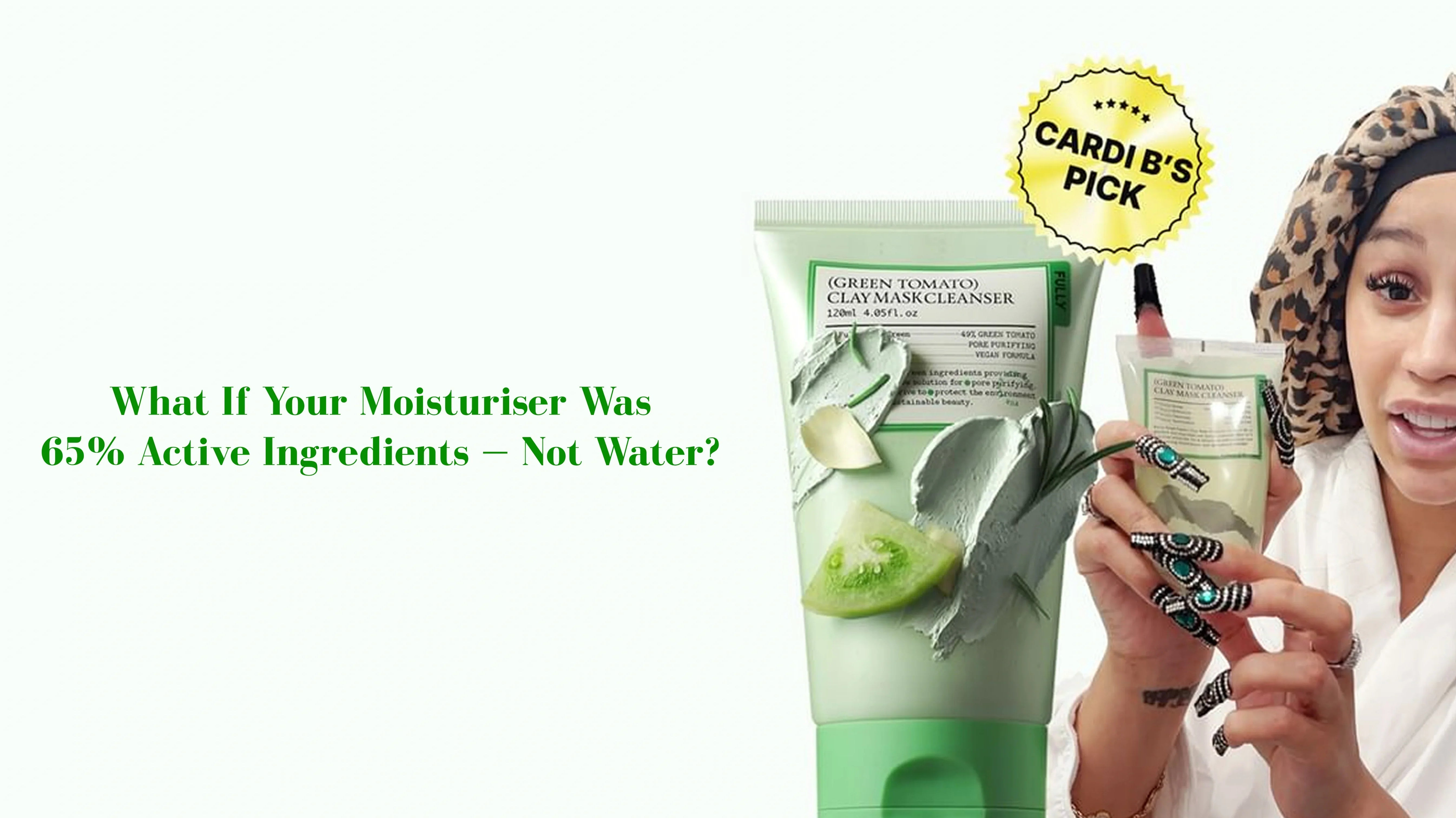 What If Your Moisturiser Was 65% Active Ingredients — Not Water?