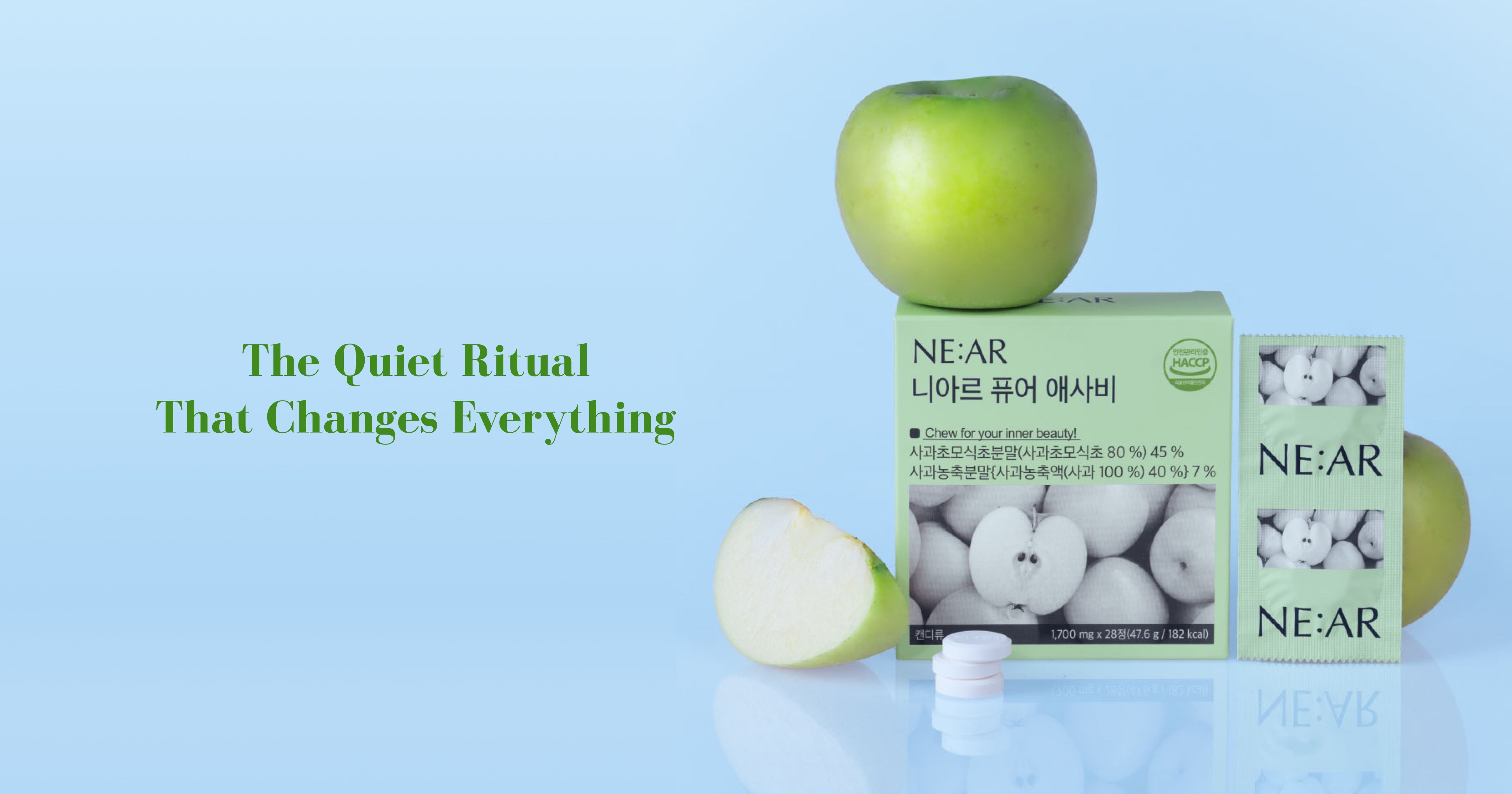 Korea's first chewable apple cider vinegar — reimagined for the way you actually live!