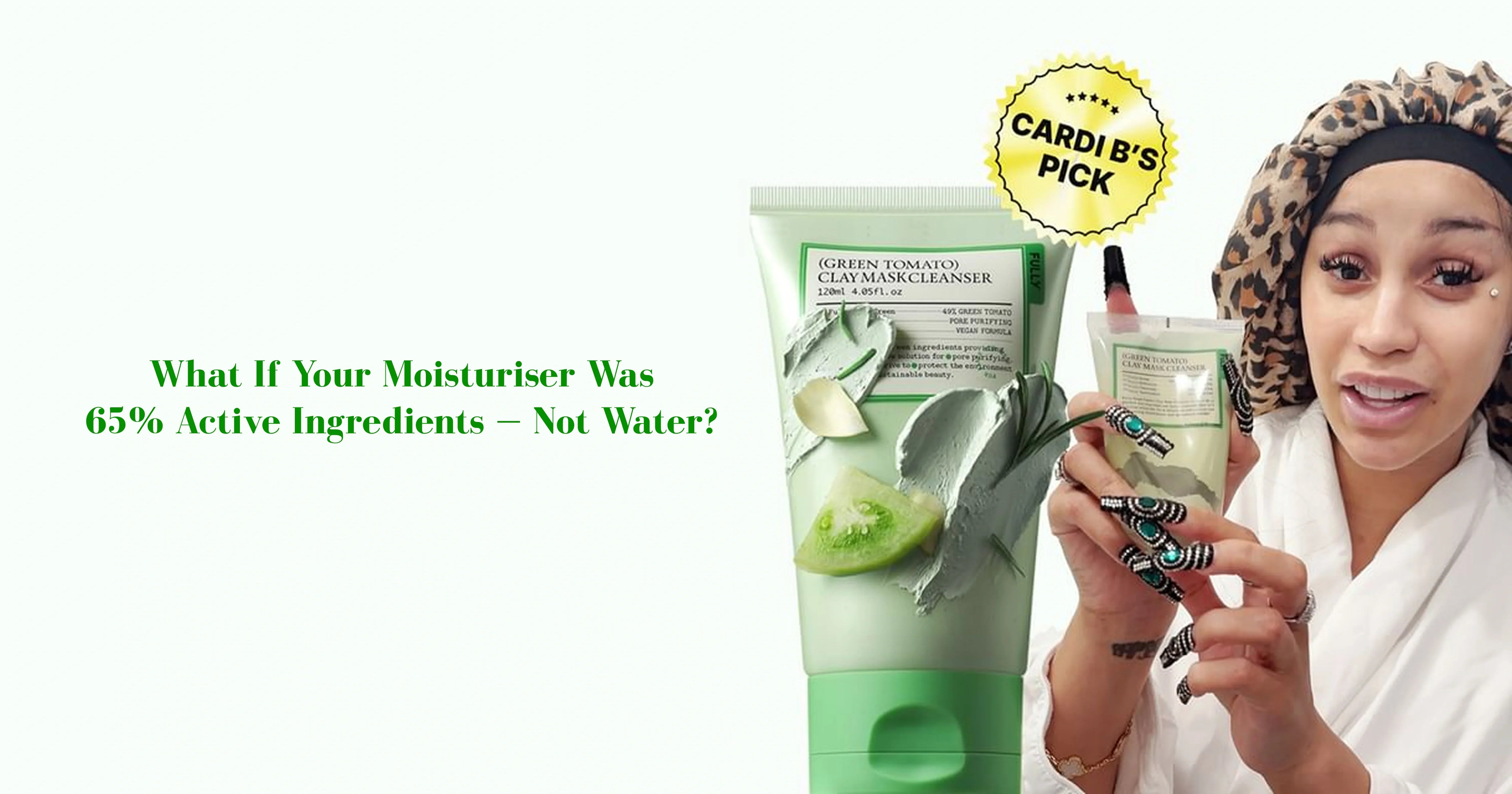 What If Your Moisturiser Was 65% Active Ingredients — Not Water?