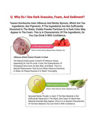 An informational graphic explaining tea ingredients and how to identify dissolved vs. insoluble components.