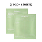 Two Biodance facial sheet masks on a white background with text indicating two boxes contain eight sheets.
