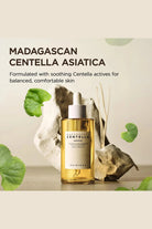 Skintuna Madagascan Centella Asiatica skincare product with leaves and stone in the background