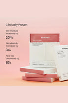 Three Bialance Real Deep Mask packages with descriptions on a white background